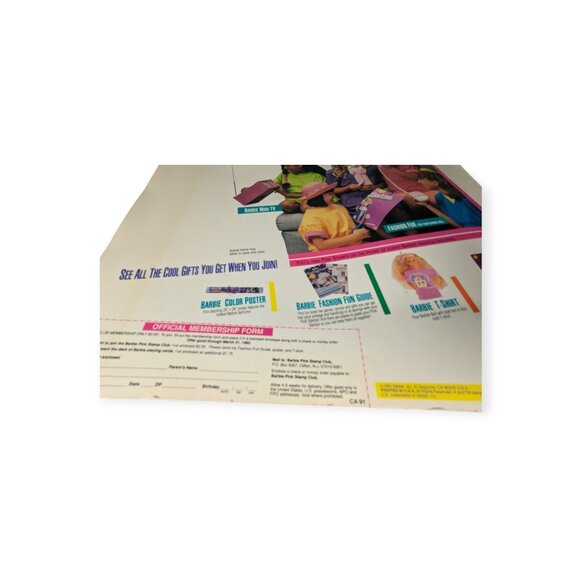 Vintage 1991 Calendar Exciting World of Barbie-Sneak Preview See What's New - Picture 14 of 16